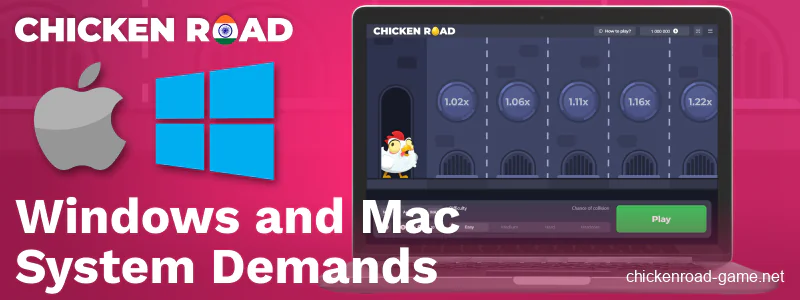 Technical requirements for Chicken Road IN on Windows