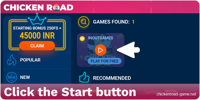 Click to start Chicken Road IN