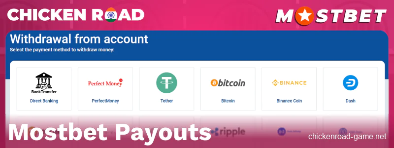 Cashout in Mostbet Chicken Road India